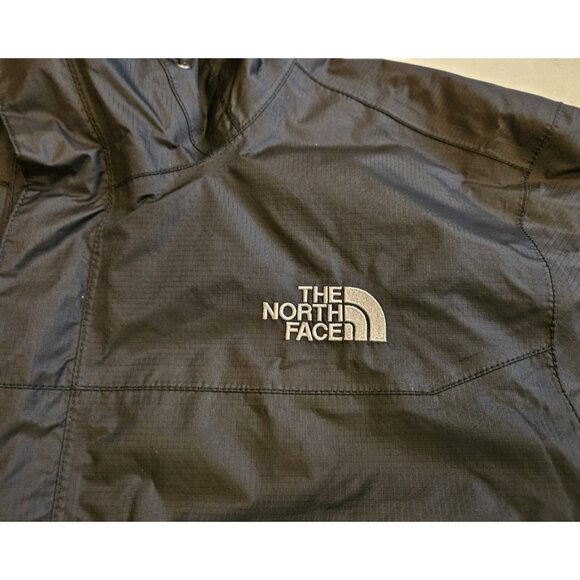 The North Face Dryvent Jacket Men’s Large Shell Windbreaker Rain Black Hooded - Picture 6 of 14